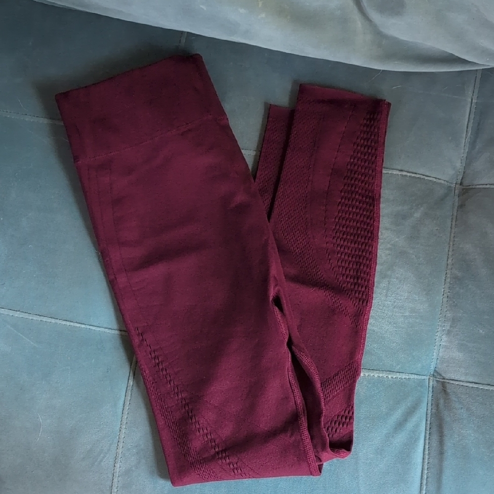 Fabletics Burgundy Leggings